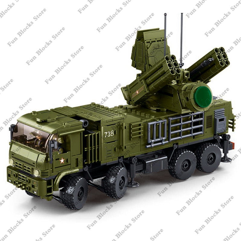 Lego Set Creator - SLUBAN Militare Antiaereo Missile Veicolo Pantsir