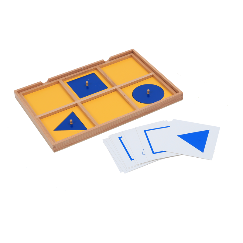 Cooperative Card Game - Giocattoli sensoriali Montessori Vassoio dimostrativo geometrico