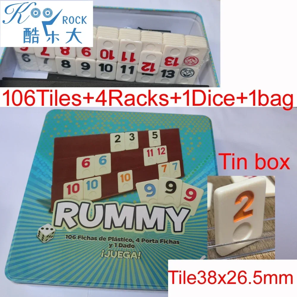 106 Piastrelle Digital Rummy c - Board Game Instruction recensione e prezzo